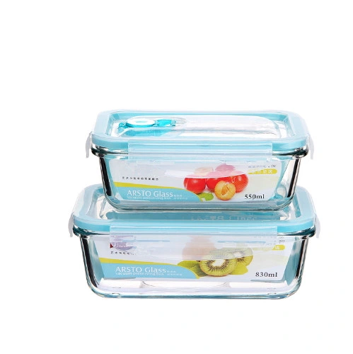 Airtight Bento Boxes BPA Free FDA Approved Leak Proof Glass Box Storage